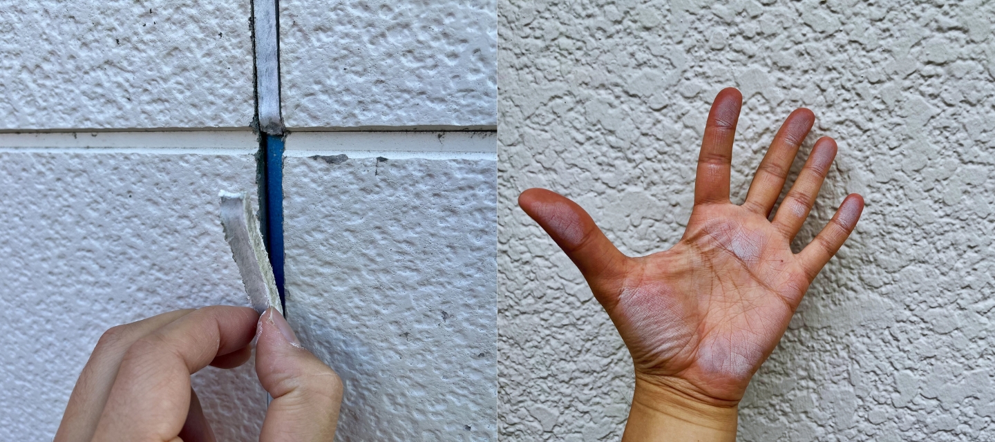 チョーキングとコーキング剥がれ